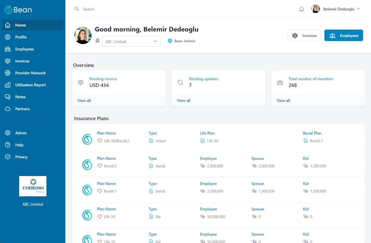 Detail of zipper pull with tan leather and silver rivet.